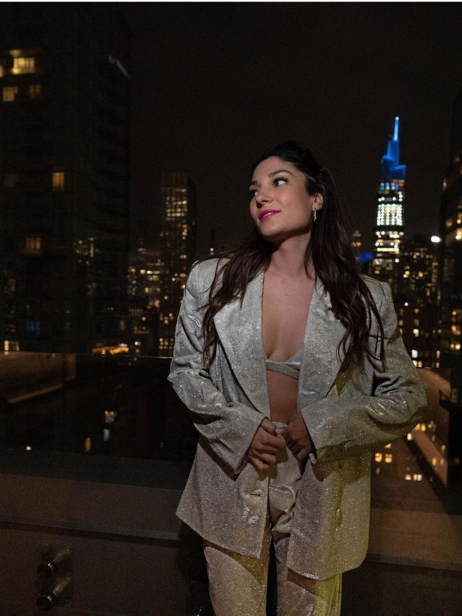 Liber Autumn Women's Sequins Blazers