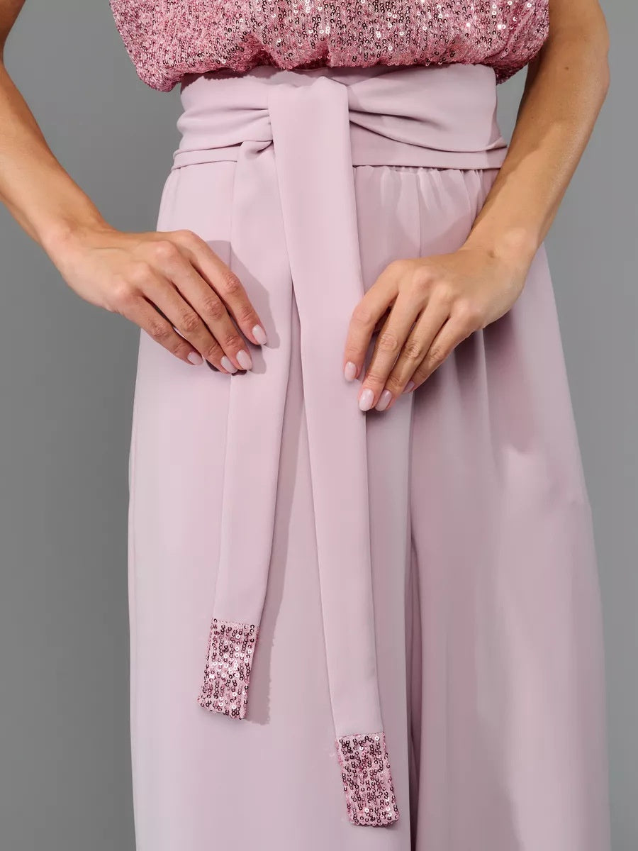 Sequins Short Sleeve Leisure Bodysuit