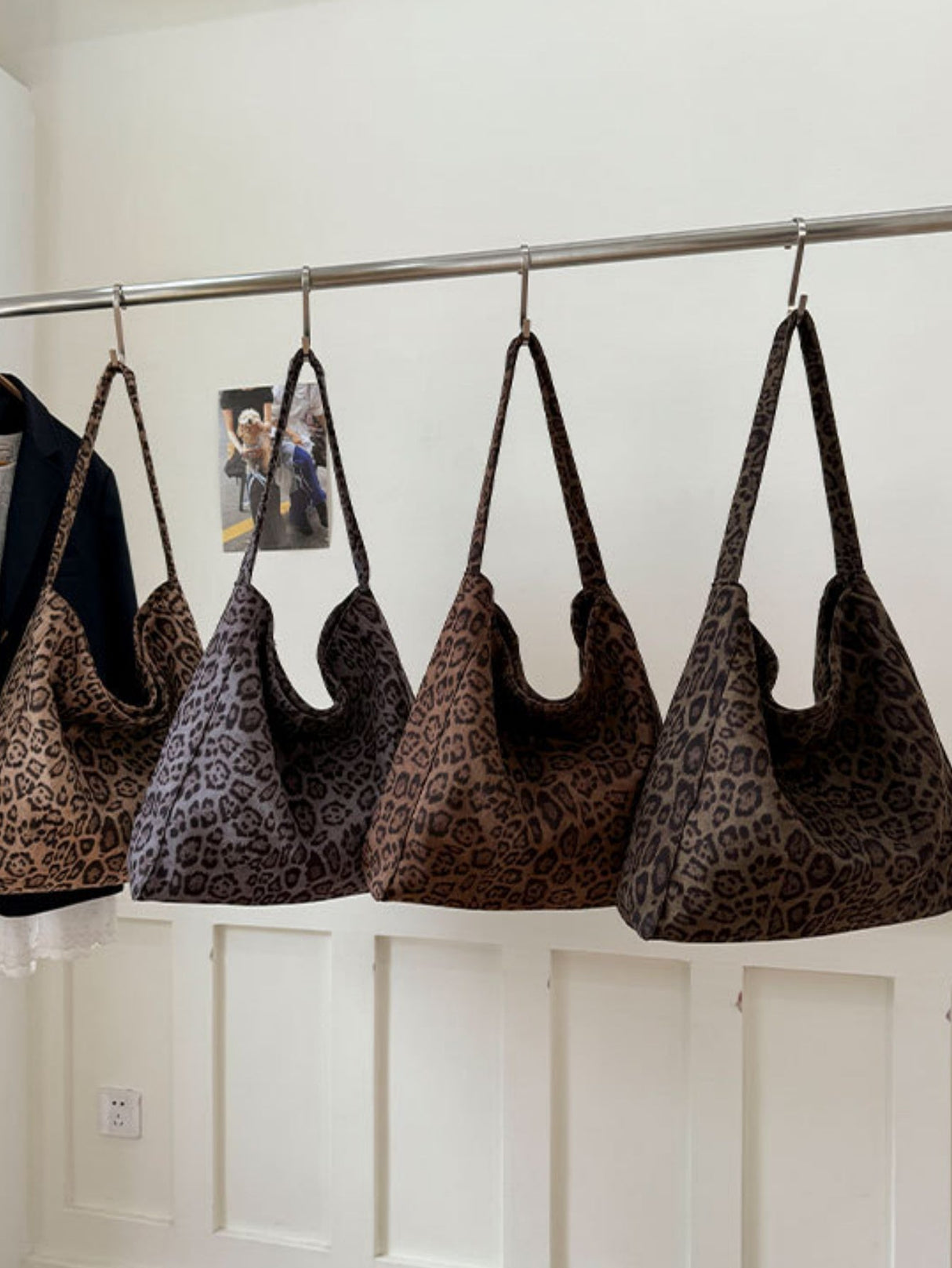 Leopard Print Large Capacity Shoulder Bag