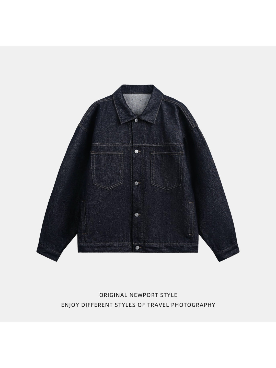 Liber Autumn Men's Pocket decoration Solid Color Jackets