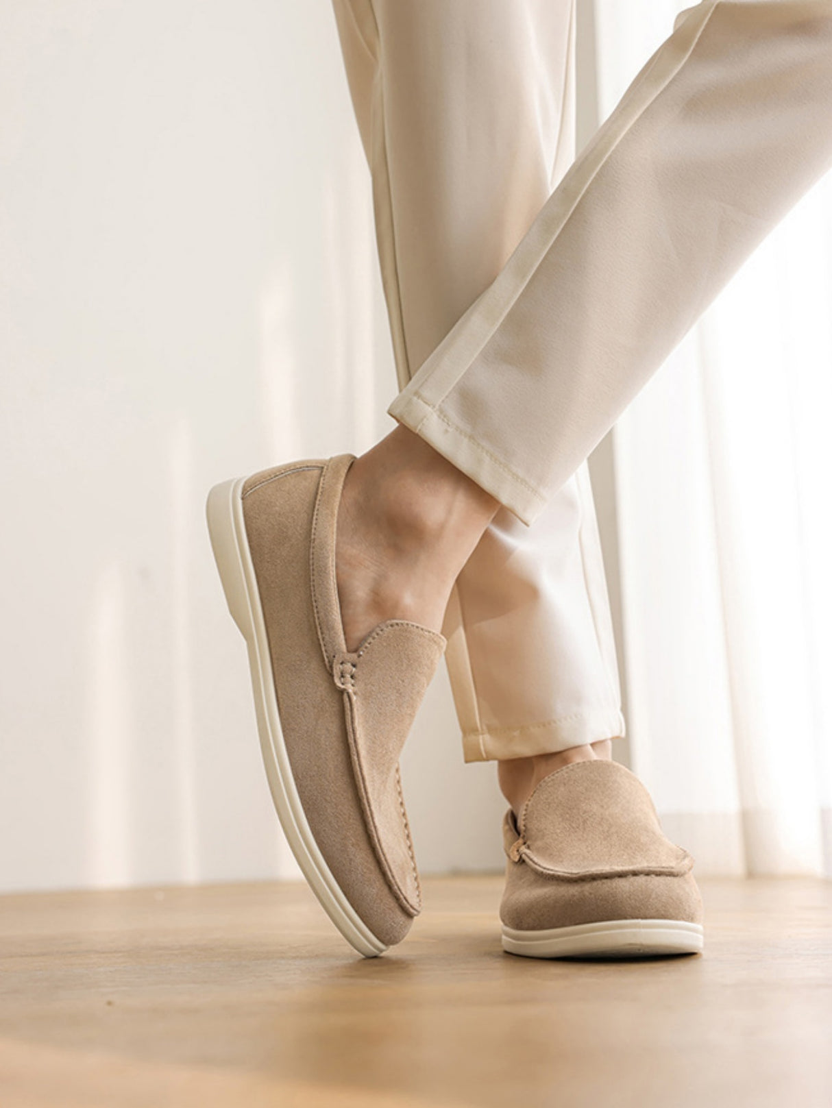 Suede Slip-on Loafers