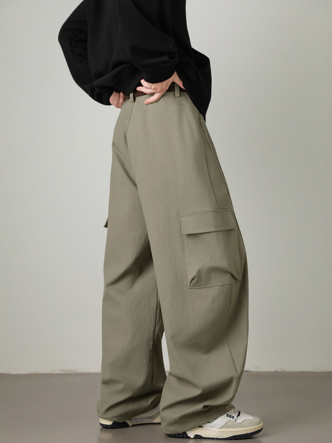 Liber Autumn Men's None Solid Color Pants