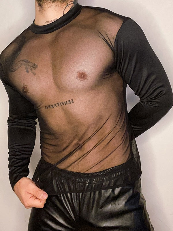 Sexy Mesh Perspective Lightweight T-shirts