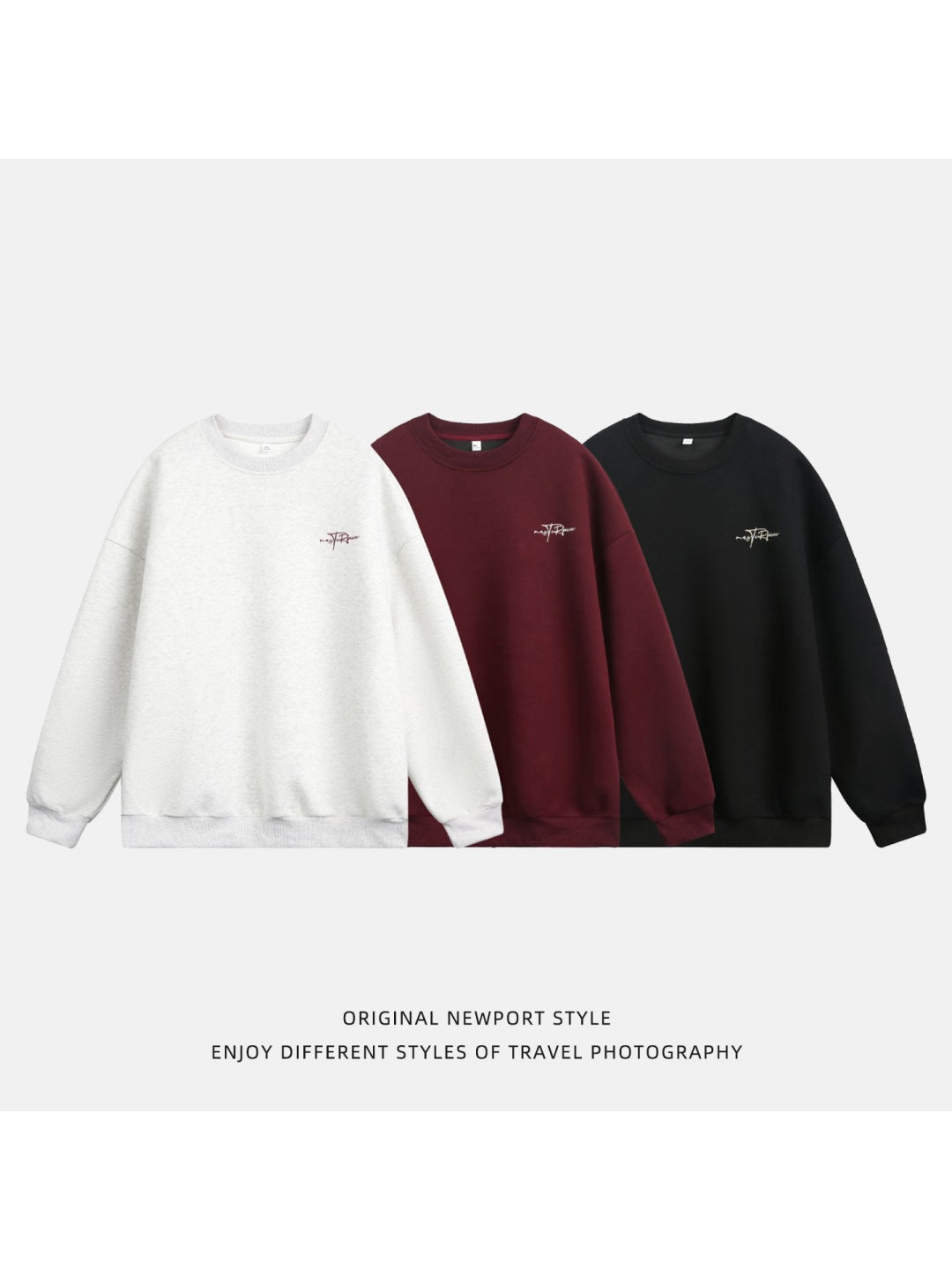 Liber Autumn Men's Printed Letter Sweatshirts&Hoodies
