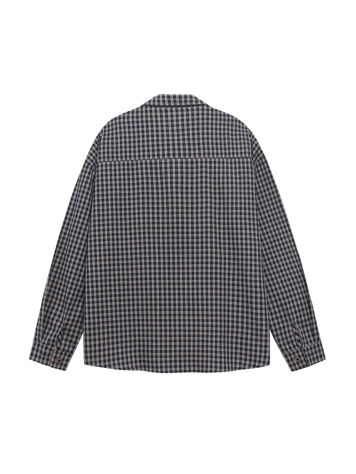 Liber Autumn Neutral wear Tie Plaid Shirts