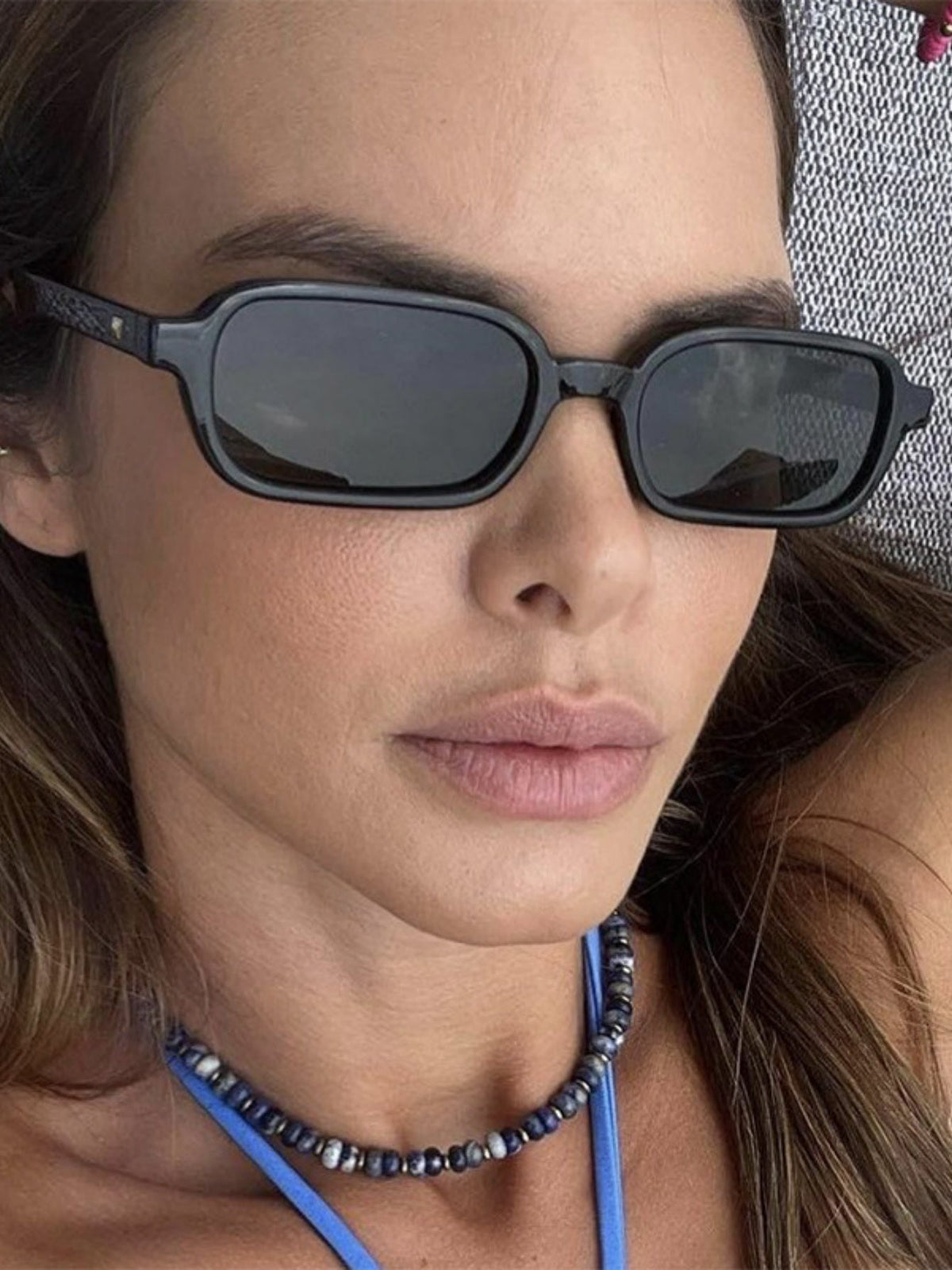 Kleine quadratische Sonnenbrille