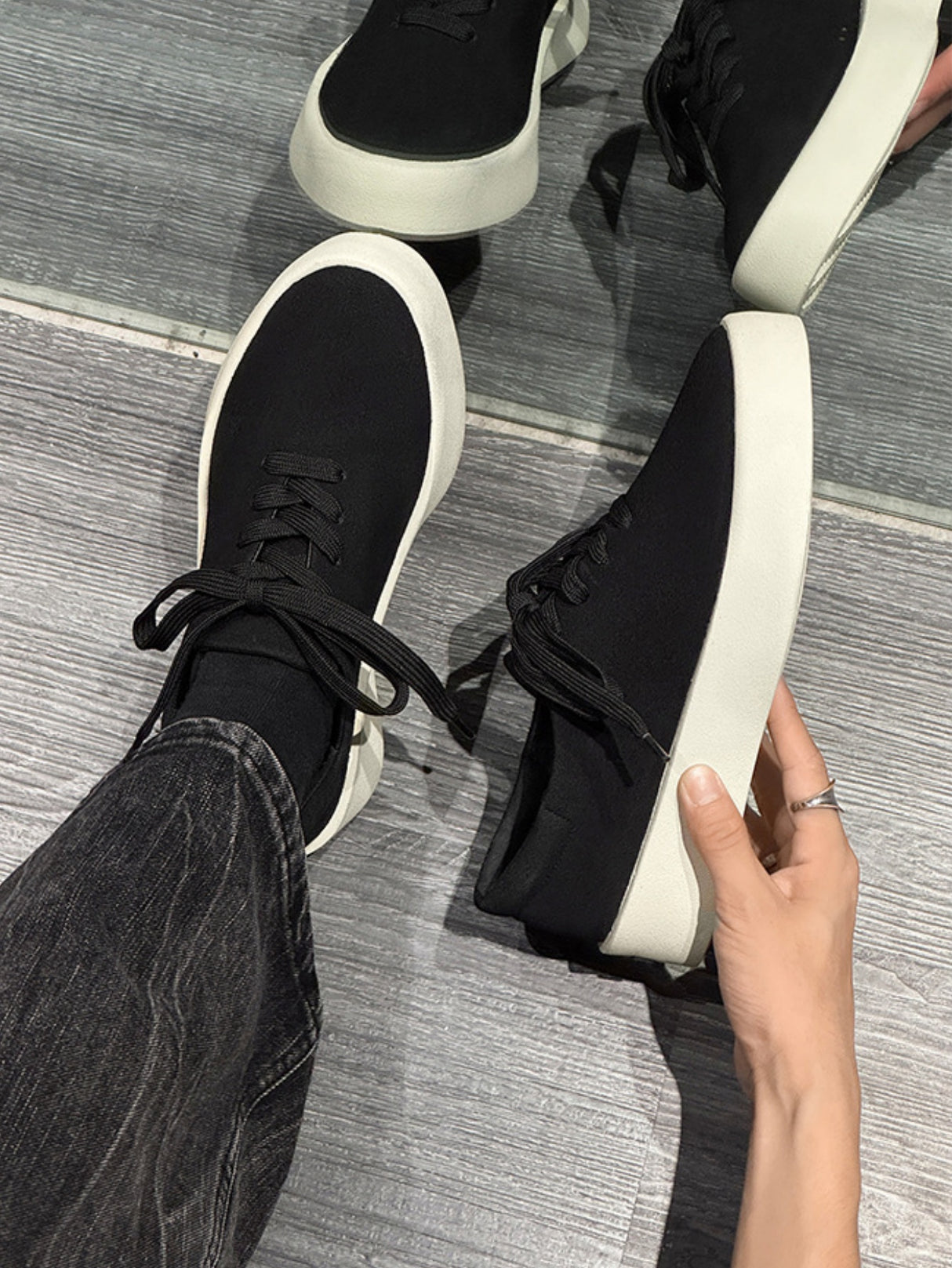 Suede Platform Sneakers