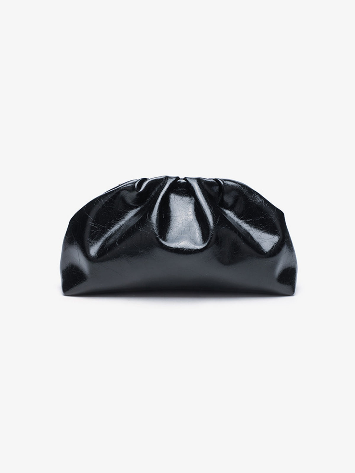 Studded Pleated Clutch Bag