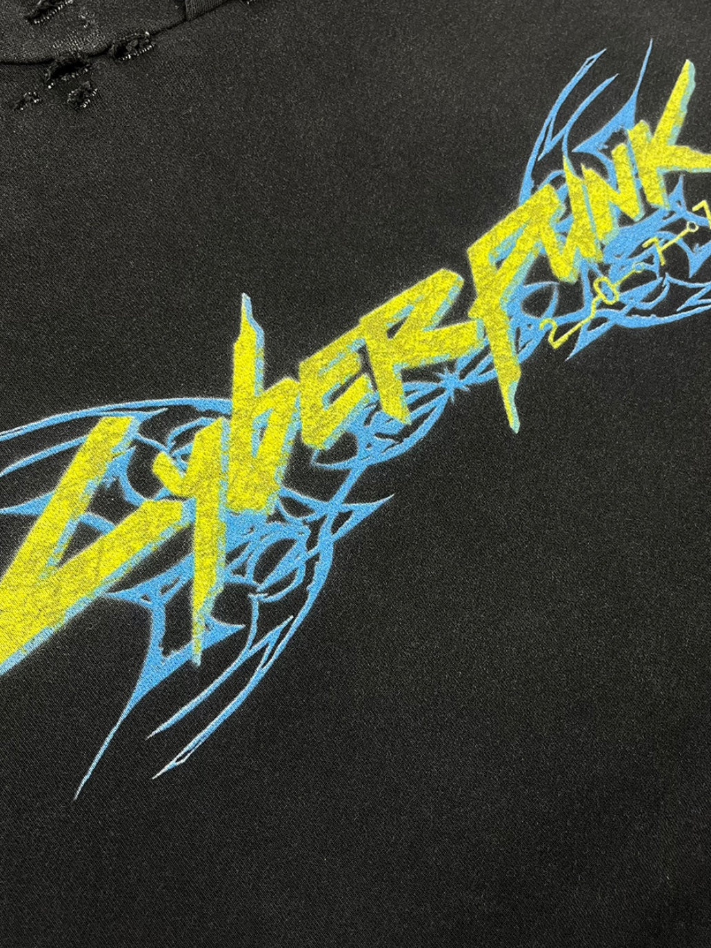 Figure Cyberpunk Printed Destroy Hoodies