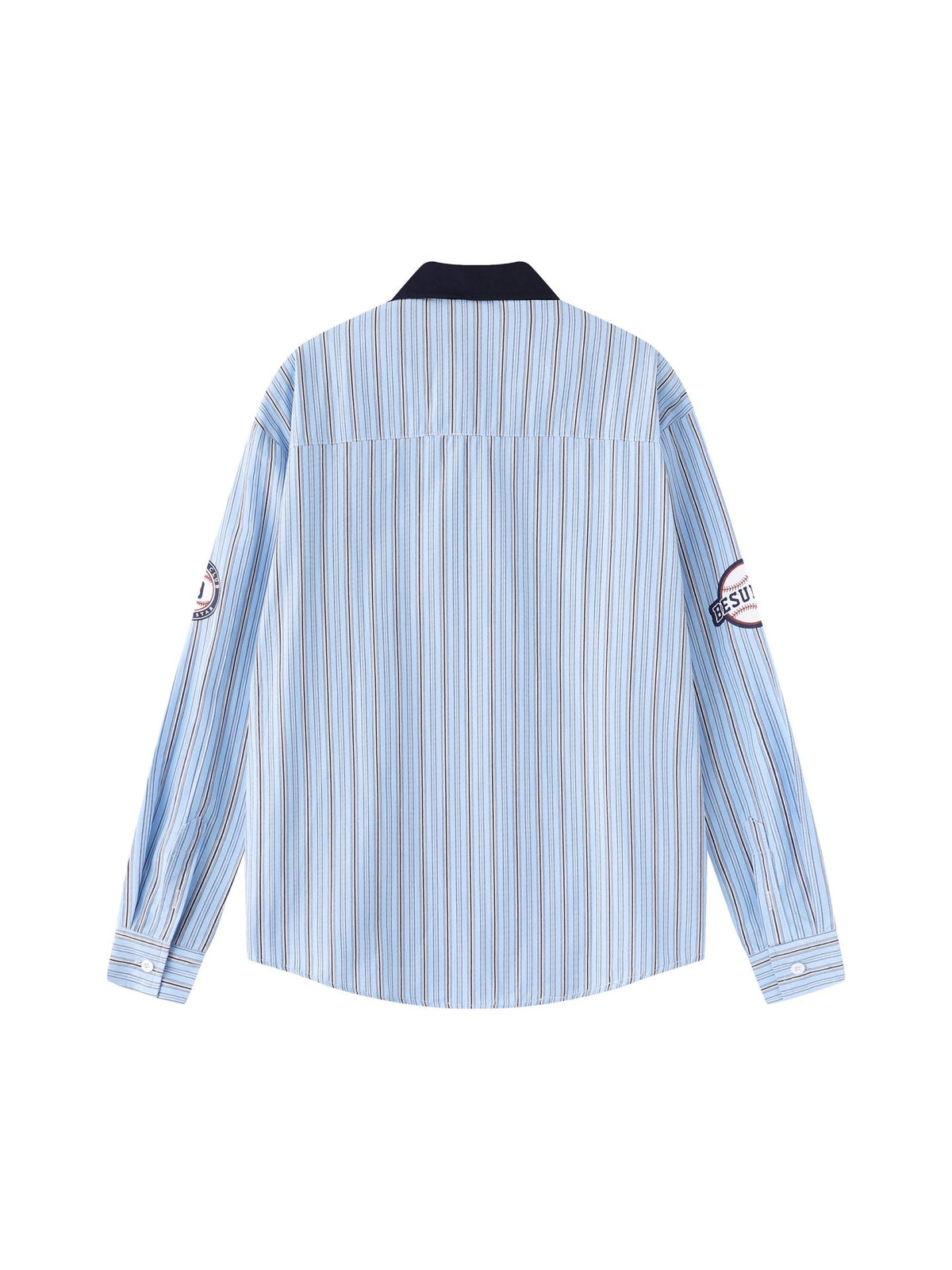 Stripes Patchwork Dog Pattern Shirts