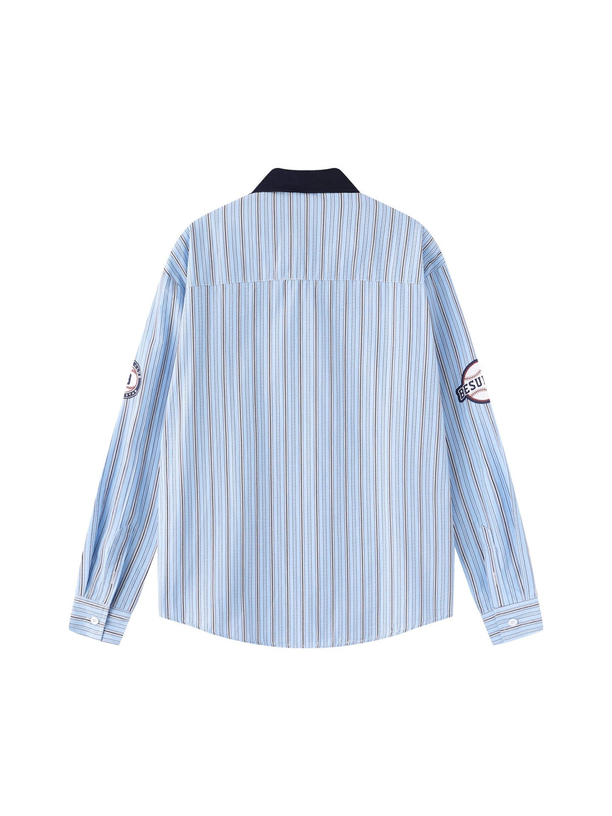 Stripes Patchwork Dog Pattern Shirts