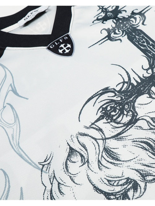 Japanese Manga Gothiabi Cartoon Printed Ins T-shirts