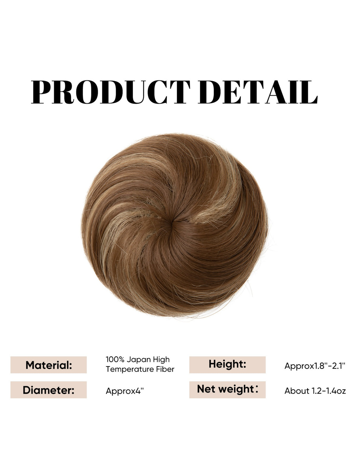 Pull-cord Bun Wig/hairpiece