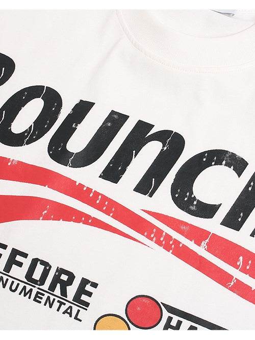 Slogan Locomotive Printed T-shirts