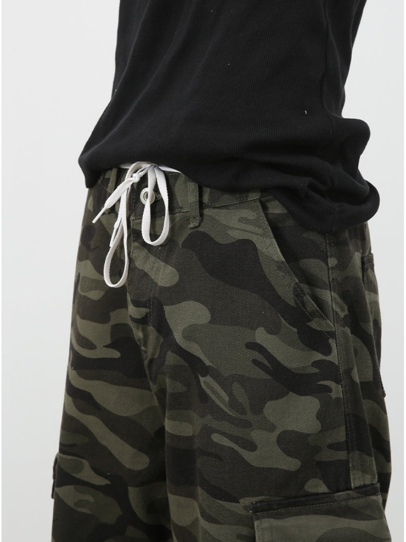 Vibe Camouflage Straight-fit Loose-fit Jeans