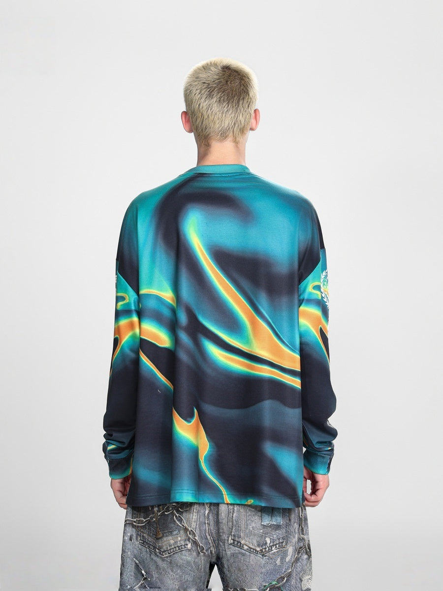 Liber Autumn Neutral wear Printed Letter T-shirts