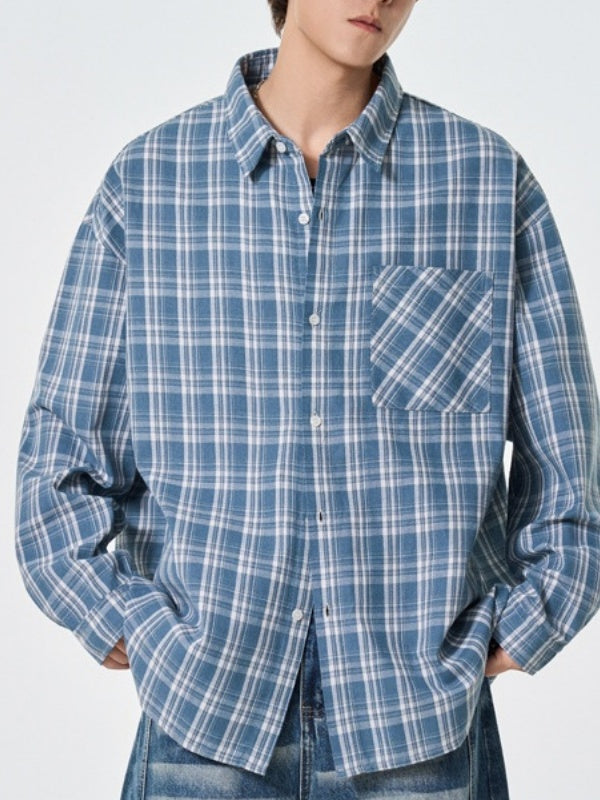 Liber Autumn Neutral wear Badge Solid Color Shirts