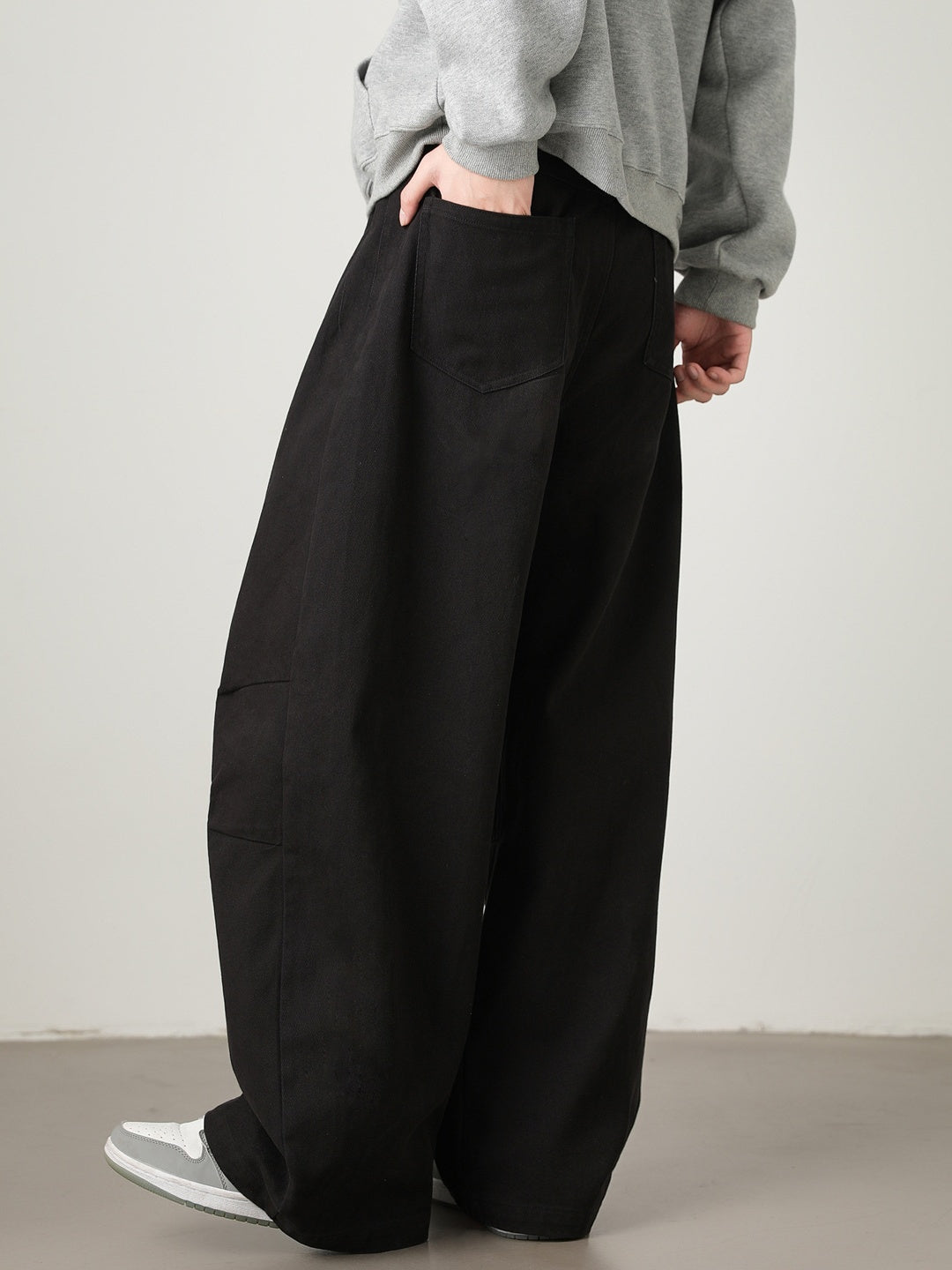 Liber Autumn Men's None Solid Color Pants