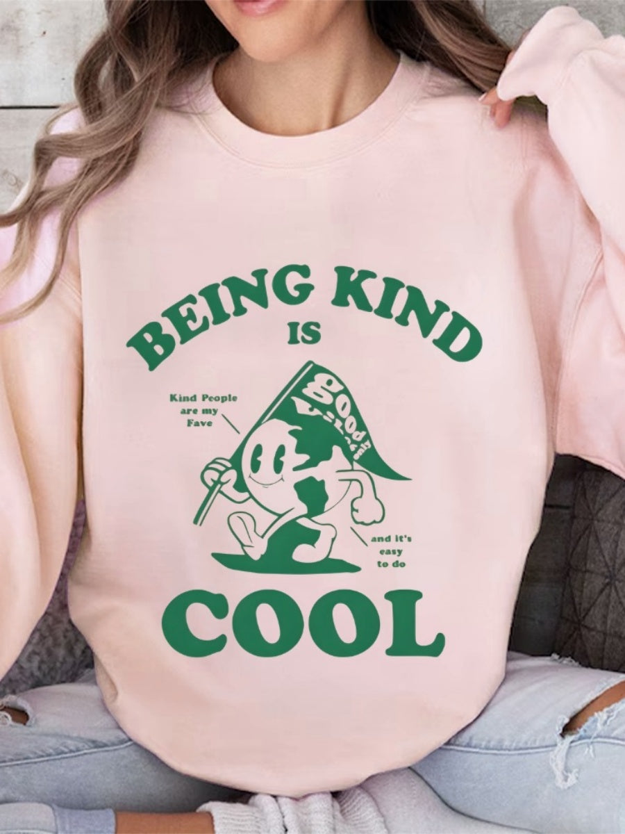 Pullover Pattern Printed Sweatshirt