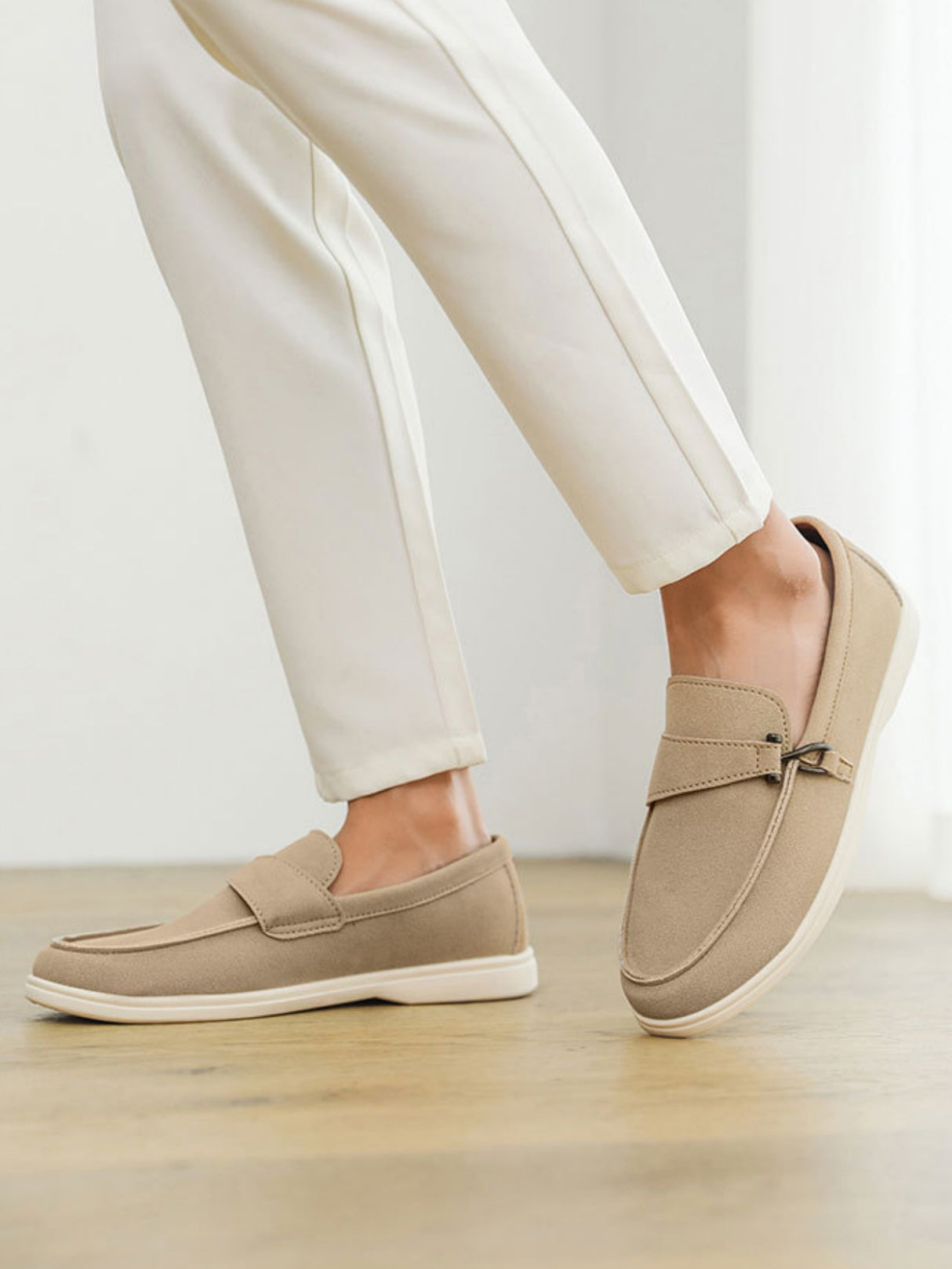 Suede Slip-on Loafers