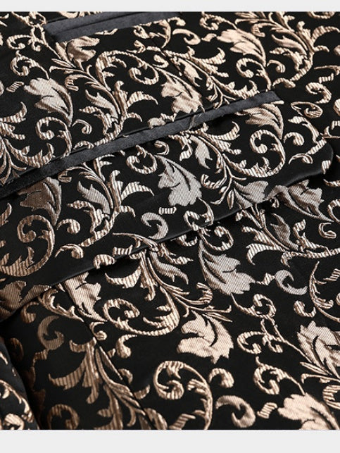 Leisure Jacquard Suit Set 2-piece Sets