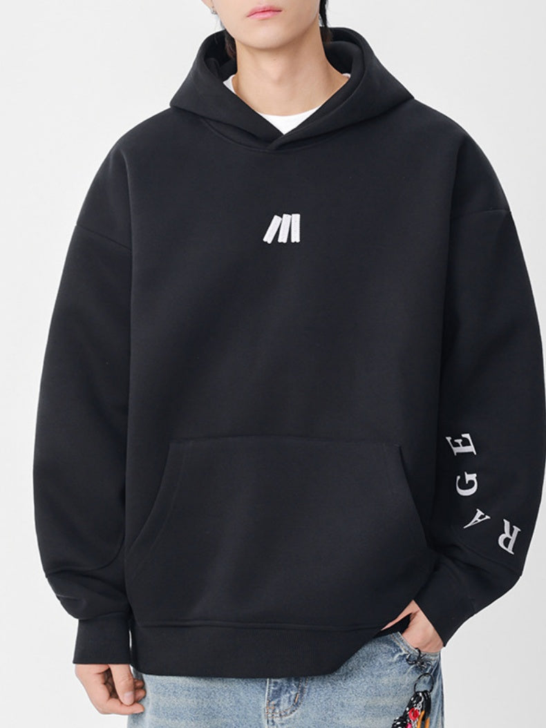 Letter Embroidery Hooded Sweatshirts&Hoodies