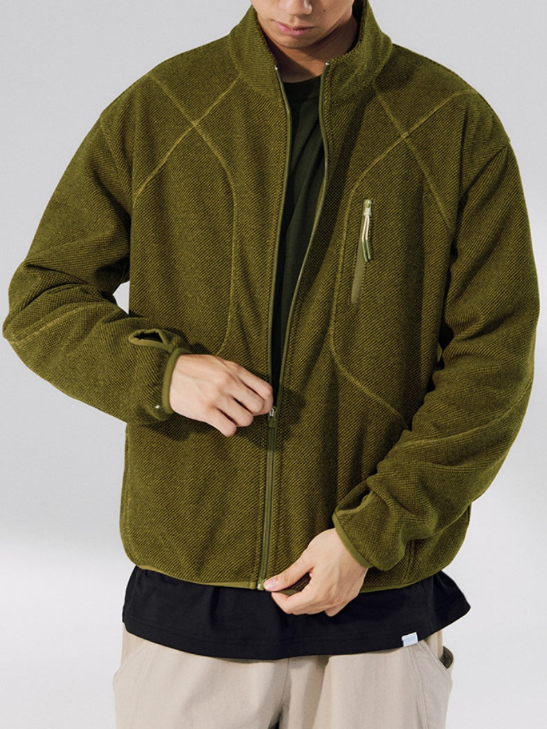 Stand Collar Outdoor Plush Sports Jacket