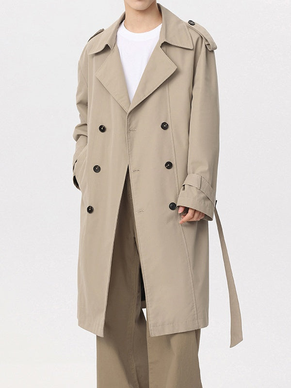 Double-breasted Mid-length Trench Coats
