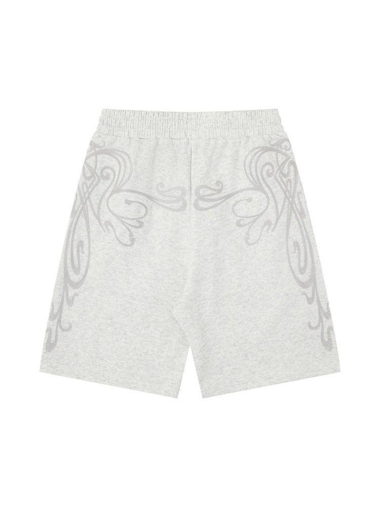 Vibe Hip Hop Embroidery Loose-fit Five Points Shorts