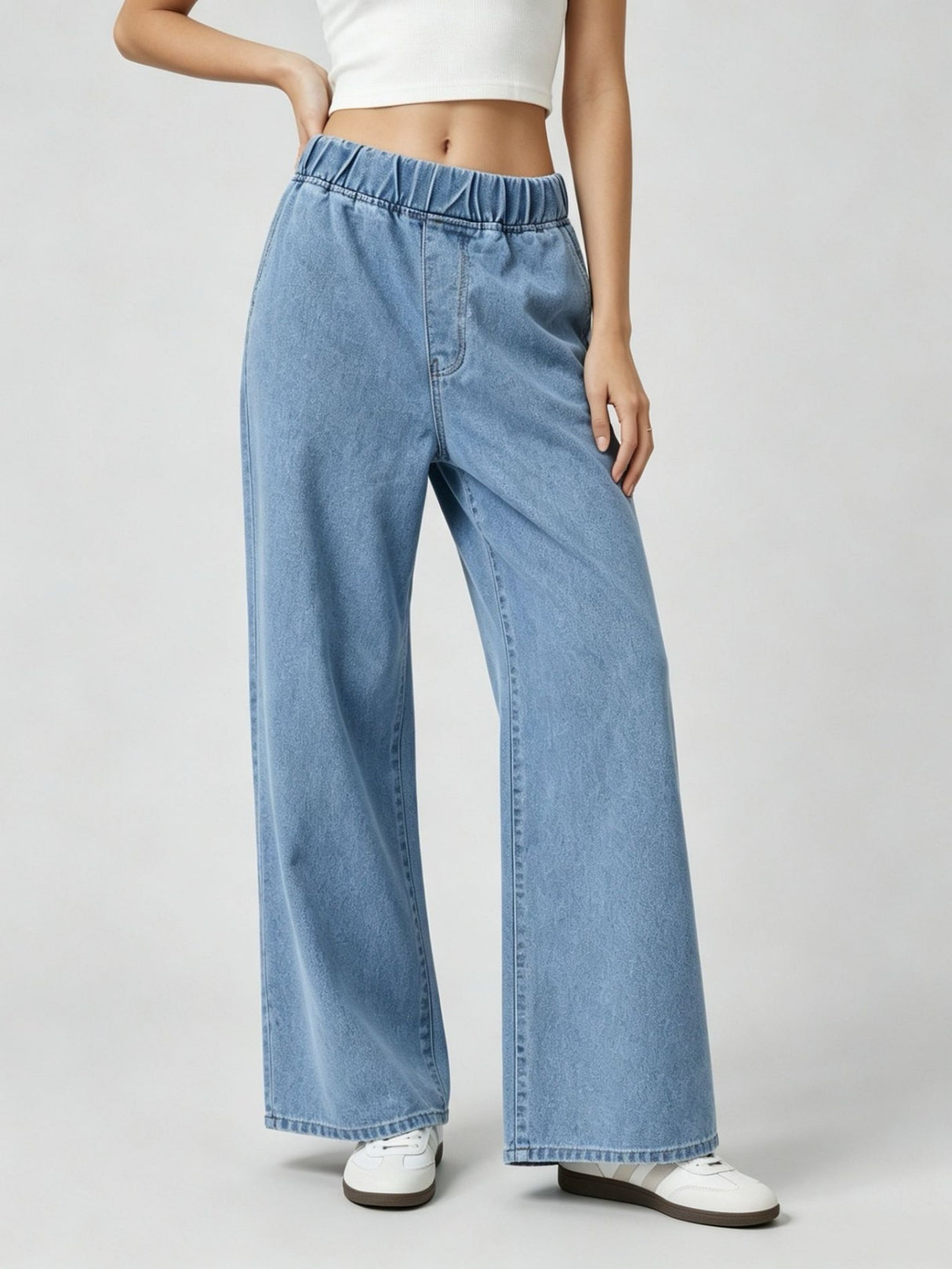 Comfortable And Casual Wide-leg Loose Jeans