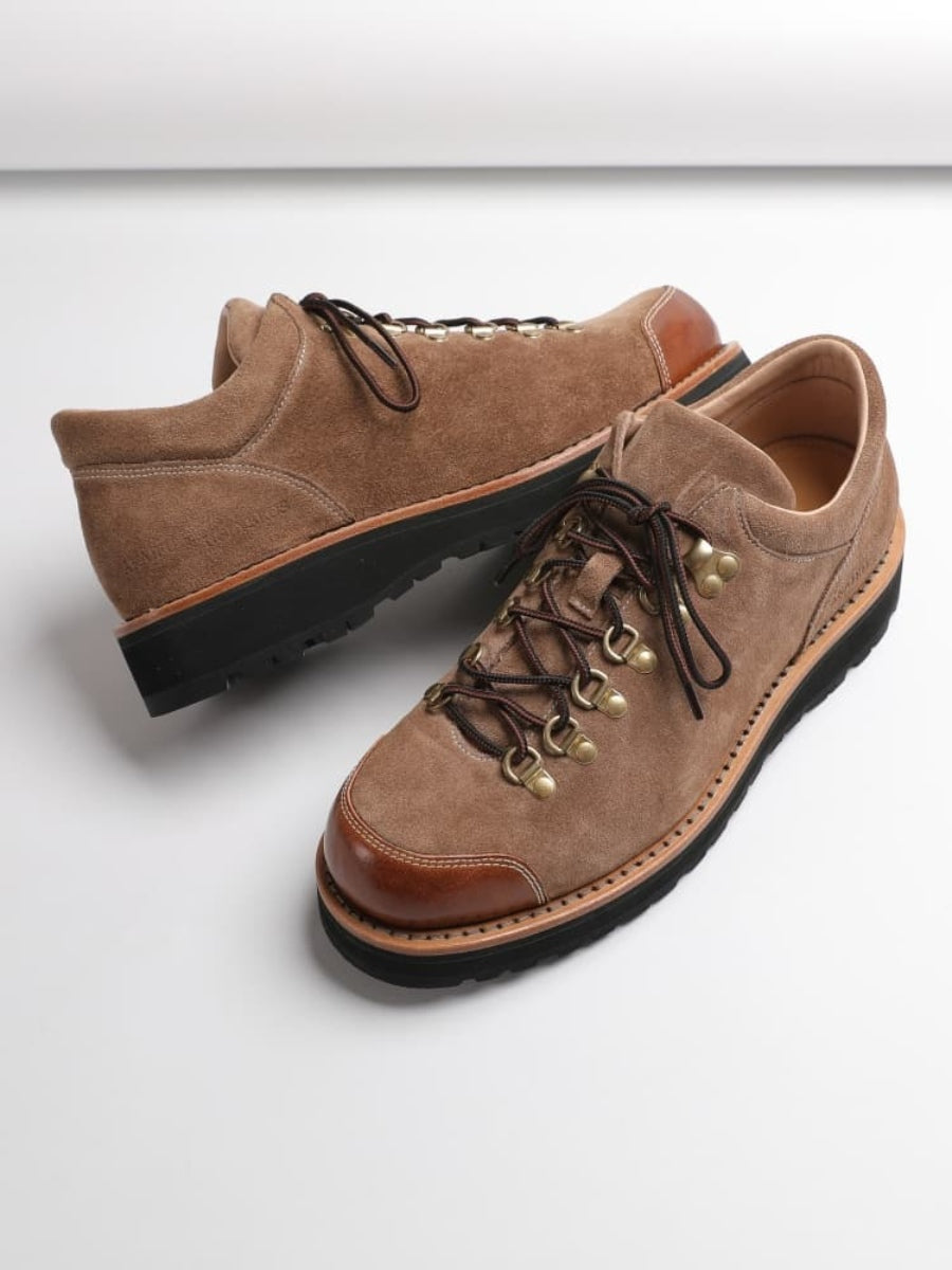 AKAIFUxUGLYBROS Collaboration Low-top Genuine Leather Goodyear V-sole Outdoor Workwear Derby Boots, Unisex.