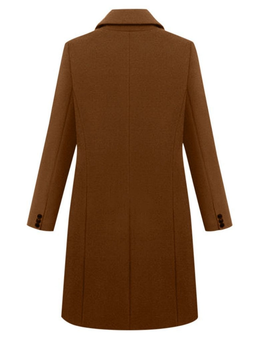 Double-breasted Suit Jacket For Autumn And Winter Formal Casual Coat