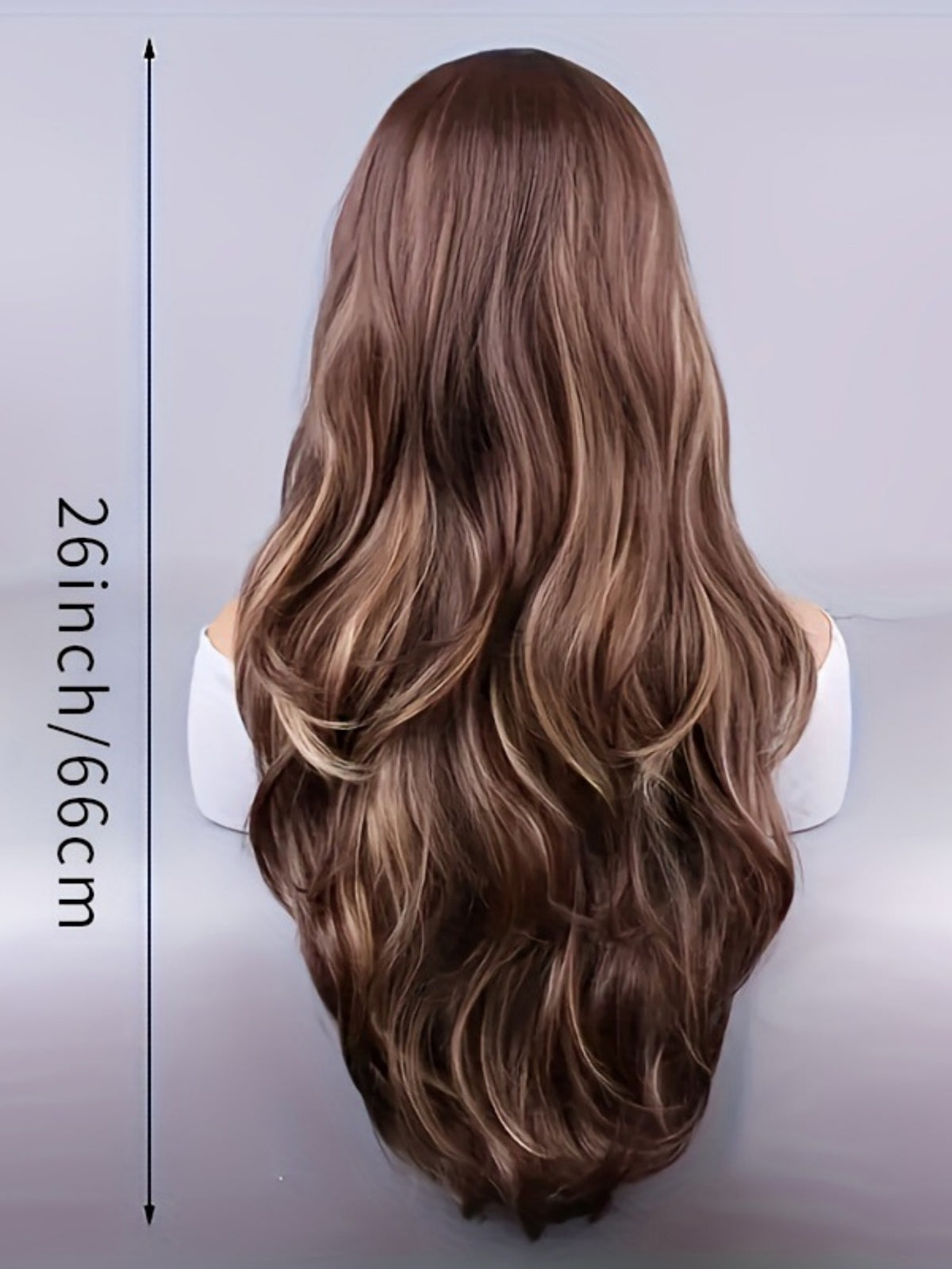 Synthetic Fiber Long Wavy Curl Wig