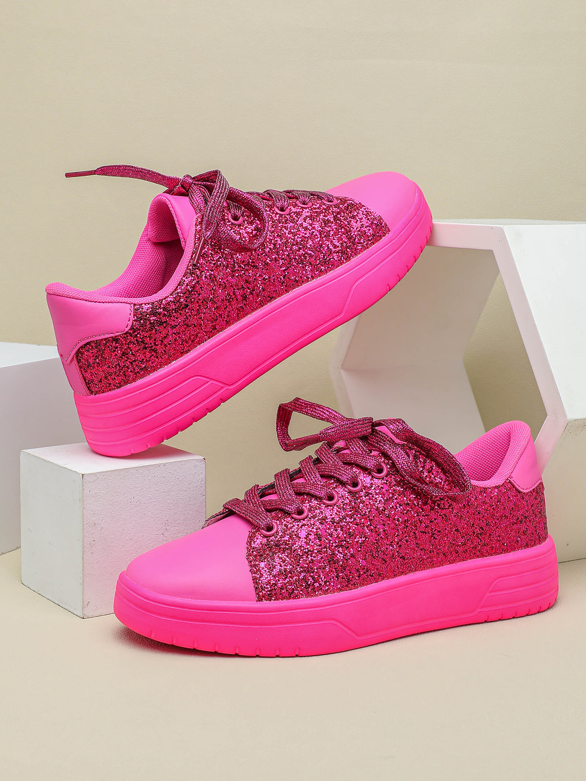 Sequined Women's Sneakers