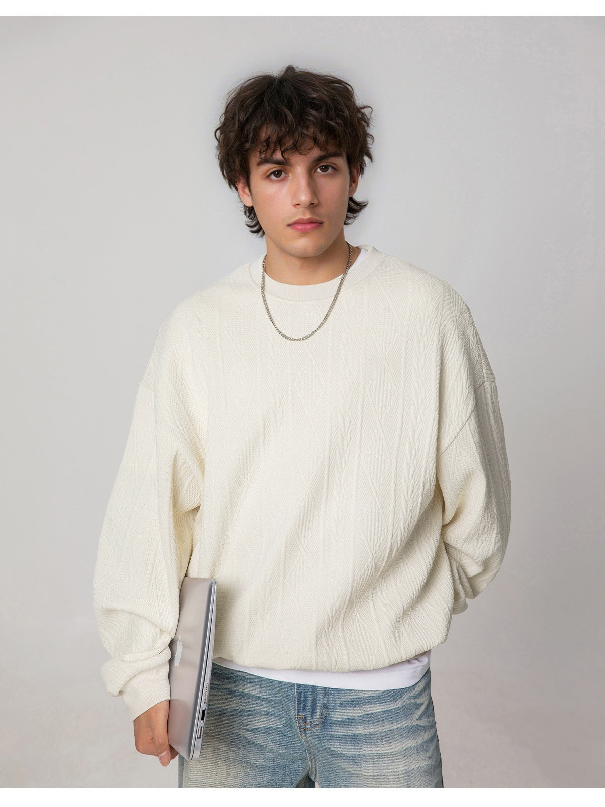 Liber Autumn Men's Solid Color Sweatshirts