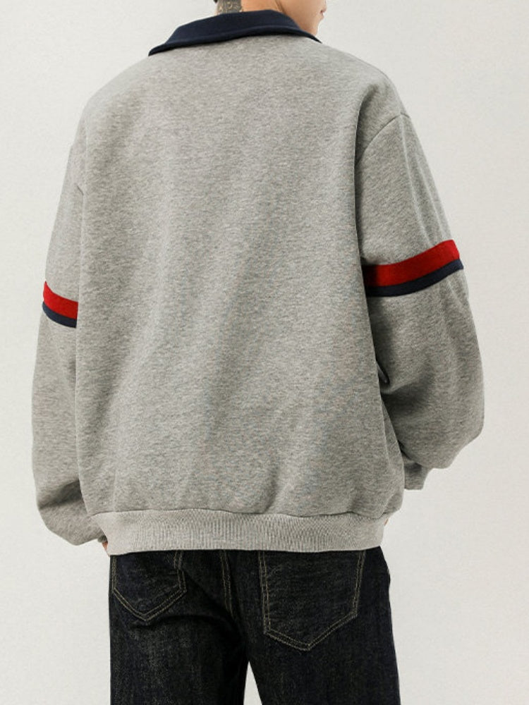 Color-Block Stripe Sport Polo