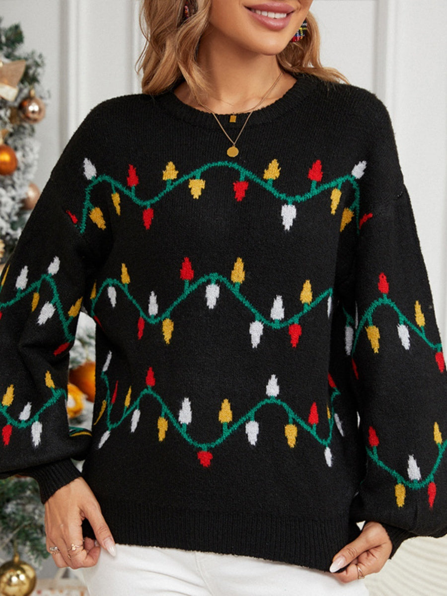 Christmas Colorful Lights Colorful Lights Sweaters