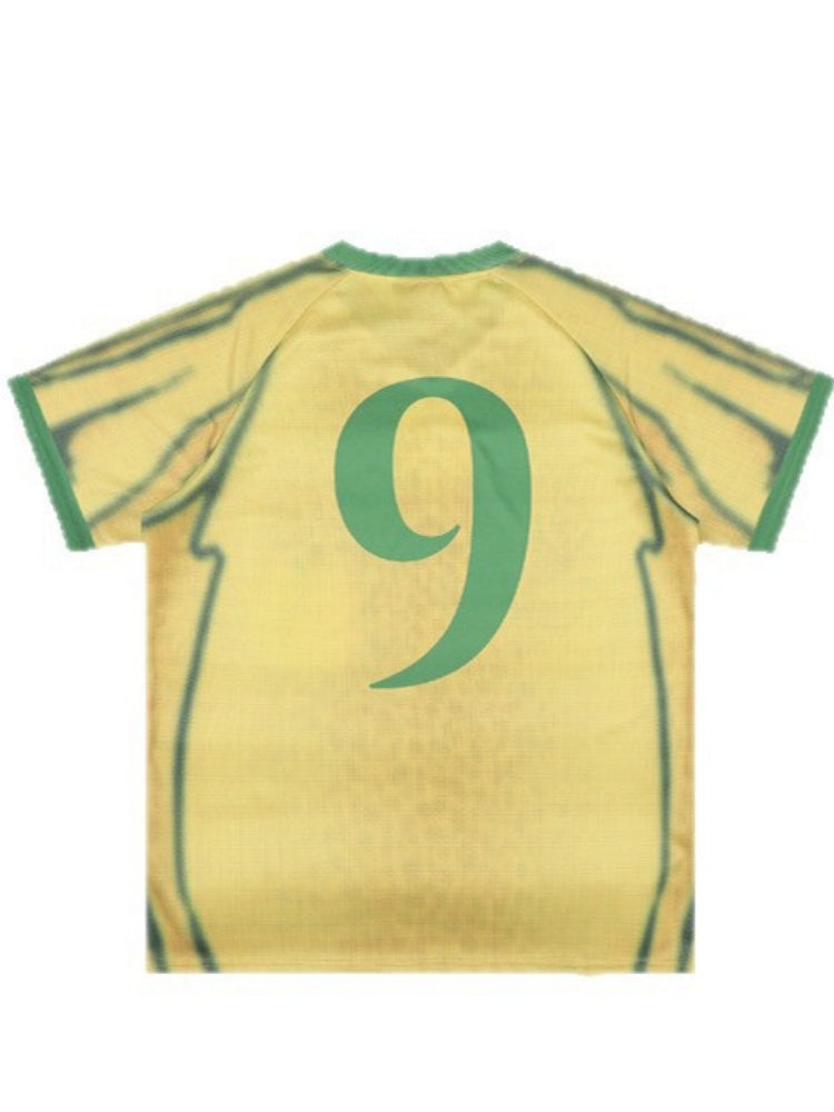Brazil Sporty Style No. 9 Jersey Printed T-shirts