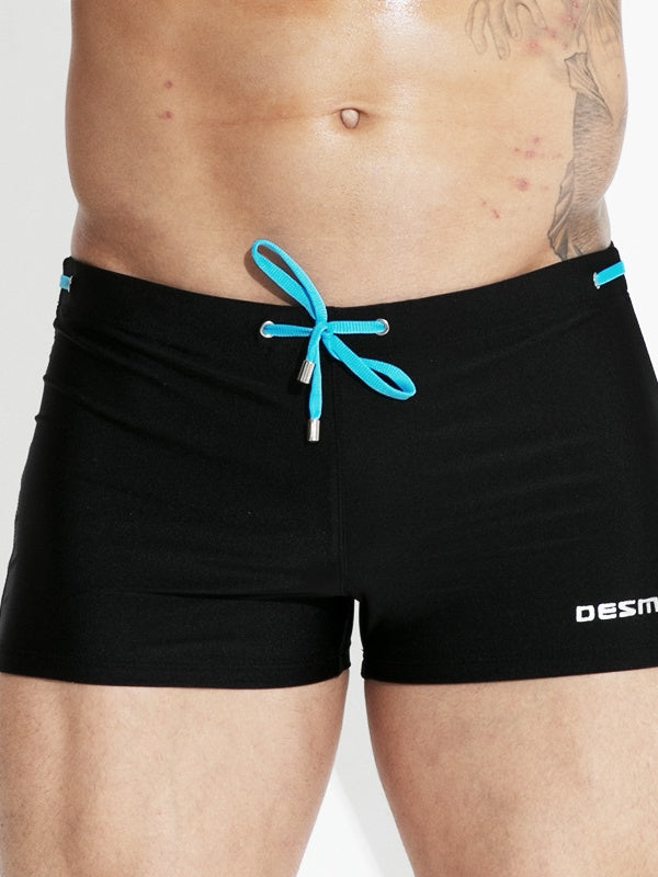 Flat Angle Mid-rise Beach Swimming Trunks