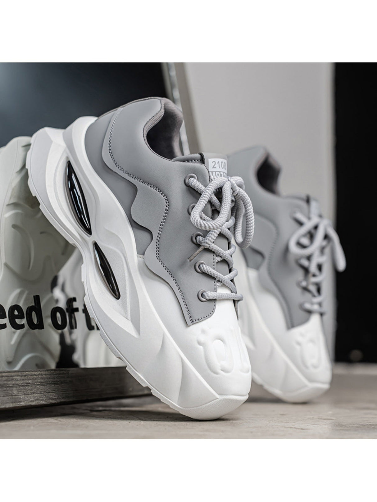 Liber Four Seasons Colorblock Thick-soled Men's Casual Sports Shoes