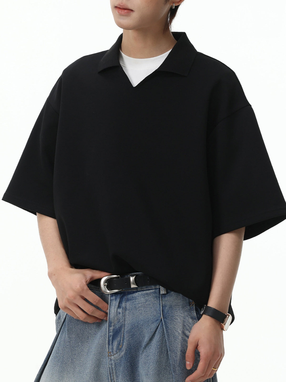 V-neck Short Sleeves T-shirts