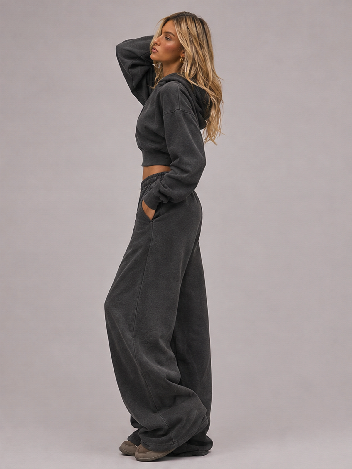 Sports Suit Women's Fashion Casual Sports Suit Straight Leg Pants Hoodie
