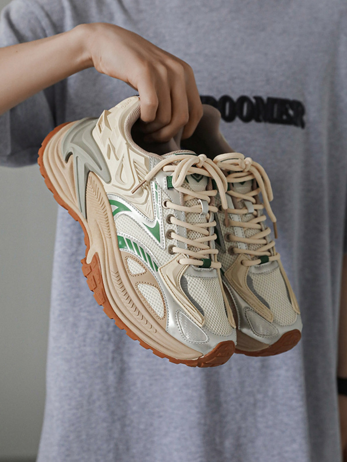 Color-blocked Platform Sneakers