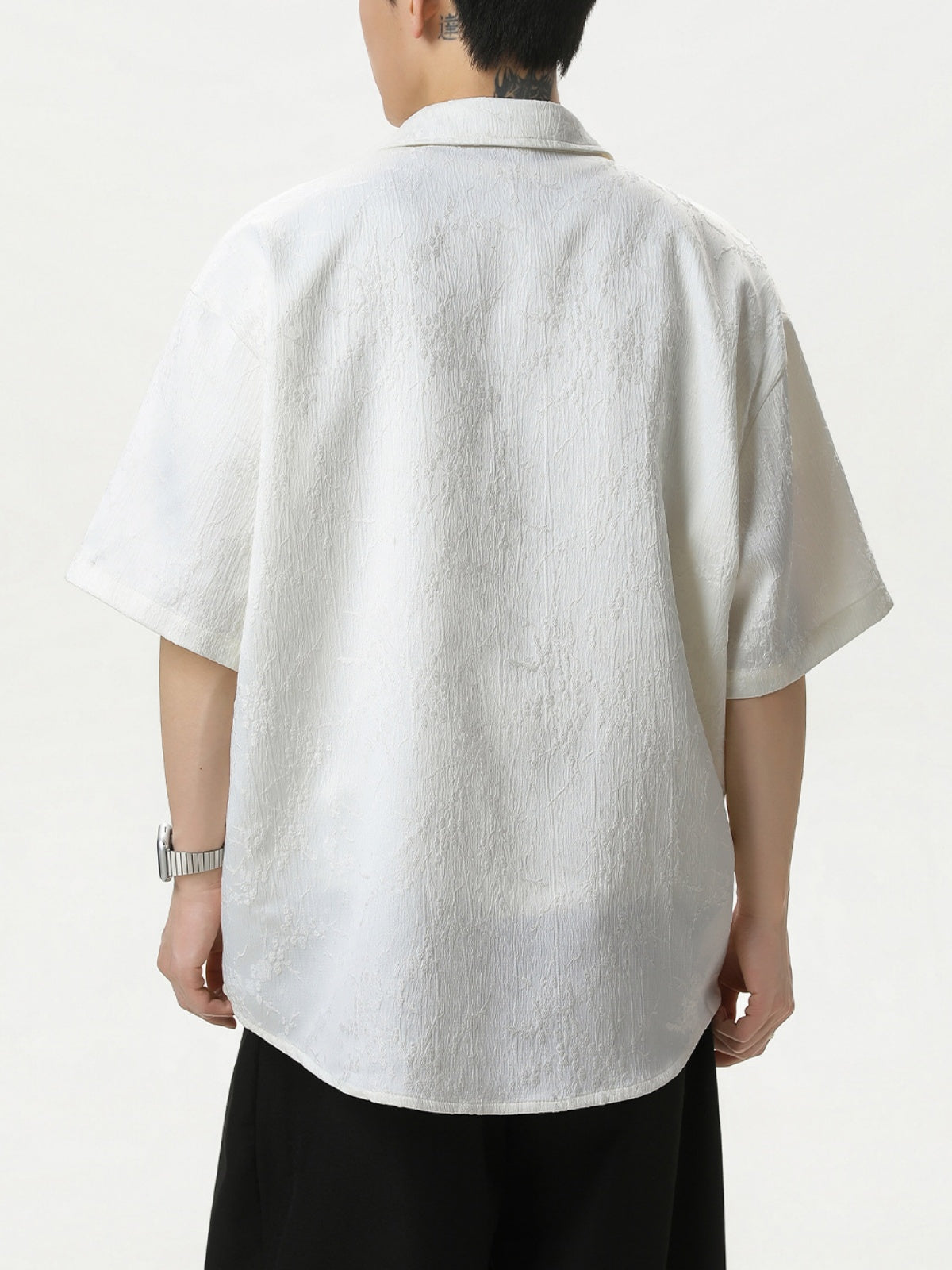 New Chinese Style Breathable Plum Bossom Loose-fit Shirts