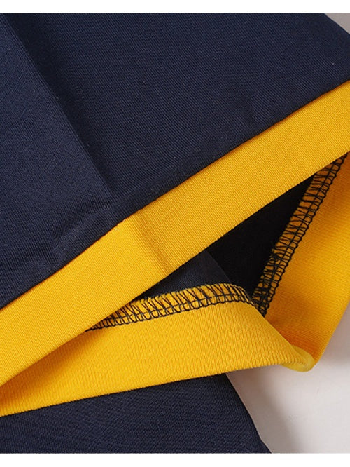 Printed Color-blocked Printed T-shirt