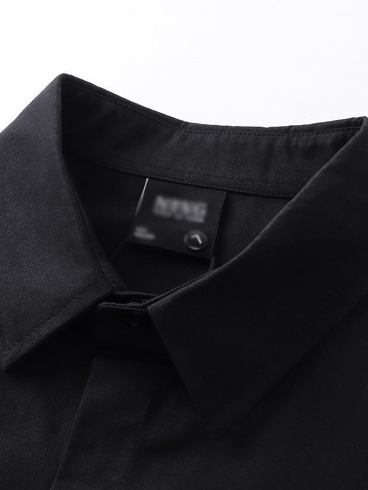 Liber Autumn Neutral wear Printed Letter Shirts