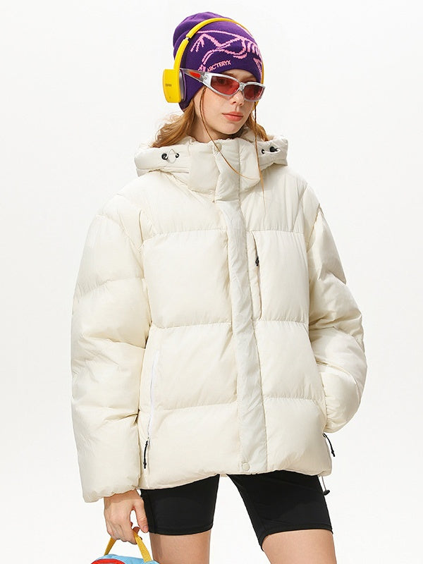 Dopamine Outdoor Three Defenses Multiple Pockets Hooded Cotton Clothes Coat