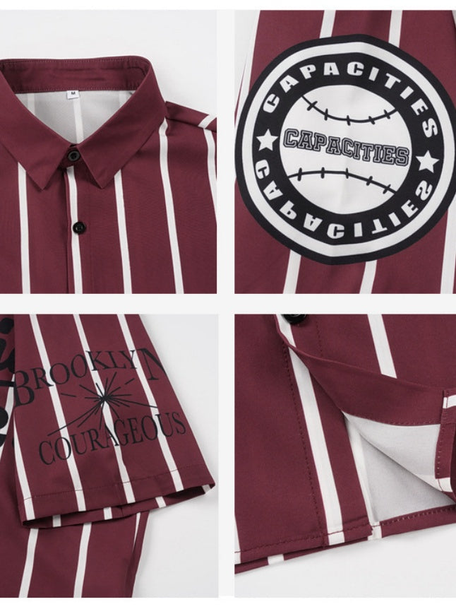 Stripes Printed Cropped Shirts