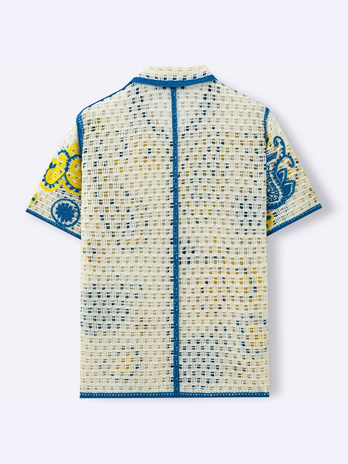 Ethnic Style Crochet Hollow Knitting Polo Shirts
