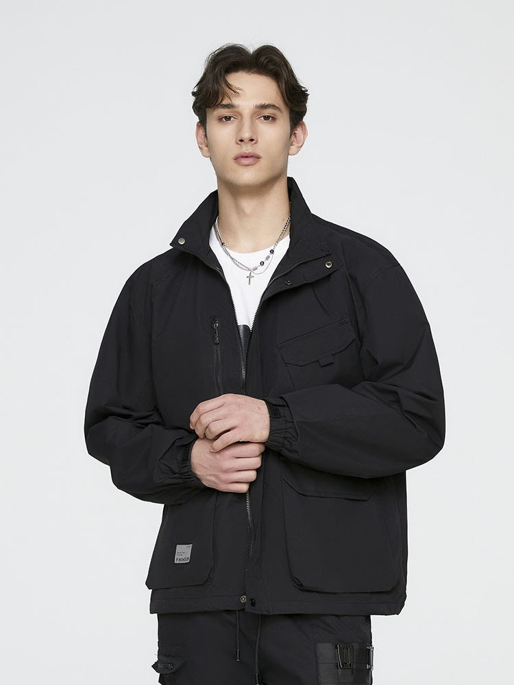 All-match Trend Sports Outdoor Leisure Multiple Pockets Work Jacket